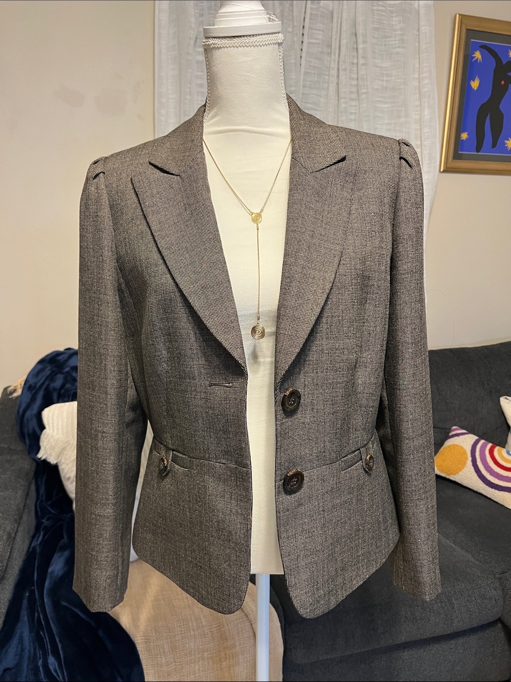 Tailored Women's brown Blazer Jacket